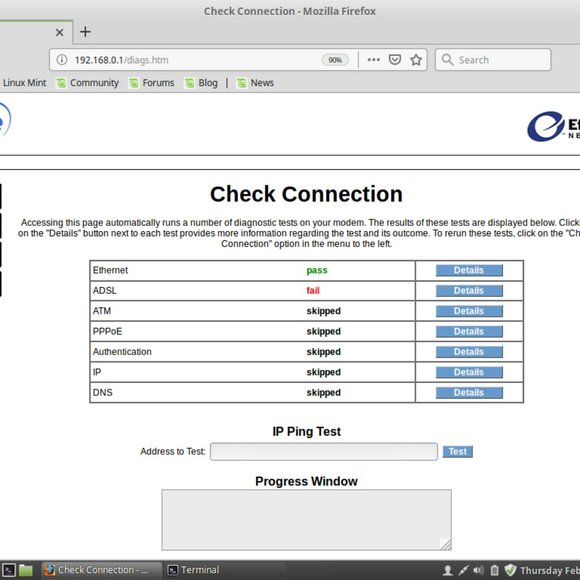 SBC / SIEMENS / Efficient Networks SpeedStream 4100 1 Port Ethernet ADSL Modem - Picture 8 of 11
